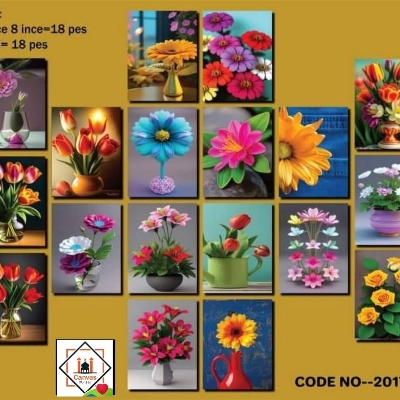 Picture of Premium PVC & HD Sticker Wallmate Set – 18pcs Combo