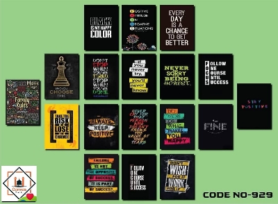 Picture of Premium PVC & HD Sticker Wallmate Set – 18pcs Combo