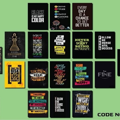 Picture of Premium PVC & HD Sticker Wallmate Set – 18pcs Combo