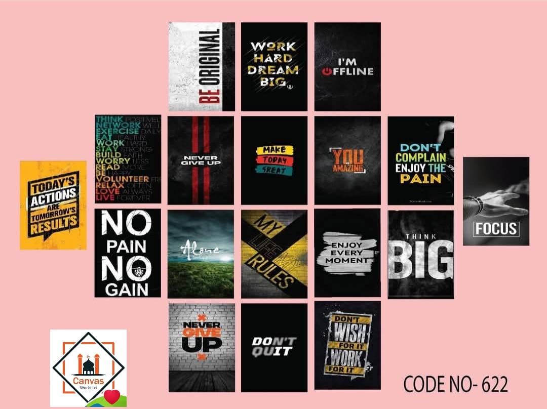 Picture of Premium PVC & HD Sticker Wallmate Set – 18pcs Combo