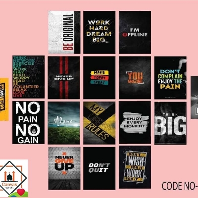 Picture of Premium PVC & HD Sticker Wallmate Set – 18pcs Combo