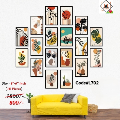 Picture of Premium PVC & HD Sticker Wallmate Set – 18pcs Combo