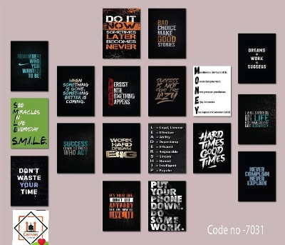 Picture of Premium PVC & HD Sticker Wallmate Set – 18pcs Combo