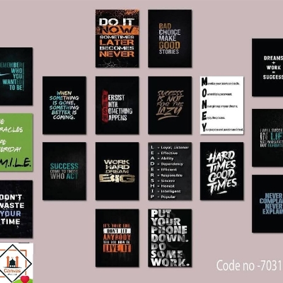 Picture of Premium PVC & HD Sticker Wallmate Set – 18pcs Combo