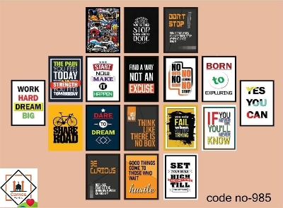 Picture of Premium PVC & HD Sticker Wallmate Set – 18pcs Combo