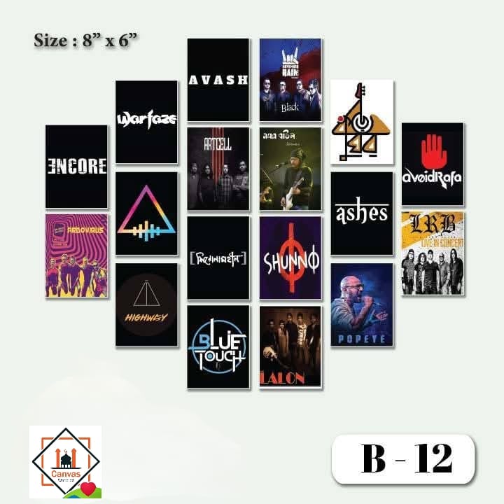 Picture of Premium PVC & HD Sticker Wallmate Set – 18pcs Combo