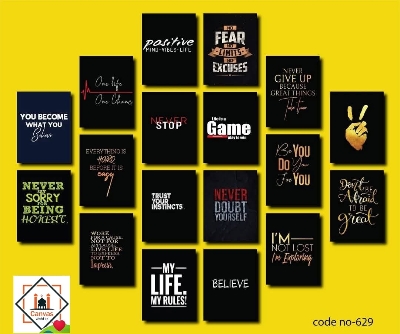 Picture of 18pcs Unique Design Wallmate Combo Set – Perfect for Home & Office Wall Decoration