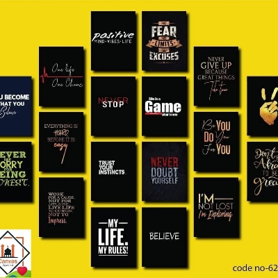 Picture of 18pcs Unique Design Wallmate Combo Set – Perfect for Home & Office Wall Decoration