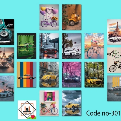 Picture of 18pcs Unique Design Wallmate Combo Set – Perfect for Home & Office Wall Decoration