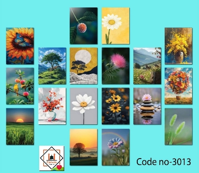 Picture of 18pcs Unique Design Wallmate Combo Set – Perfect for Home & Office Wall Decoration