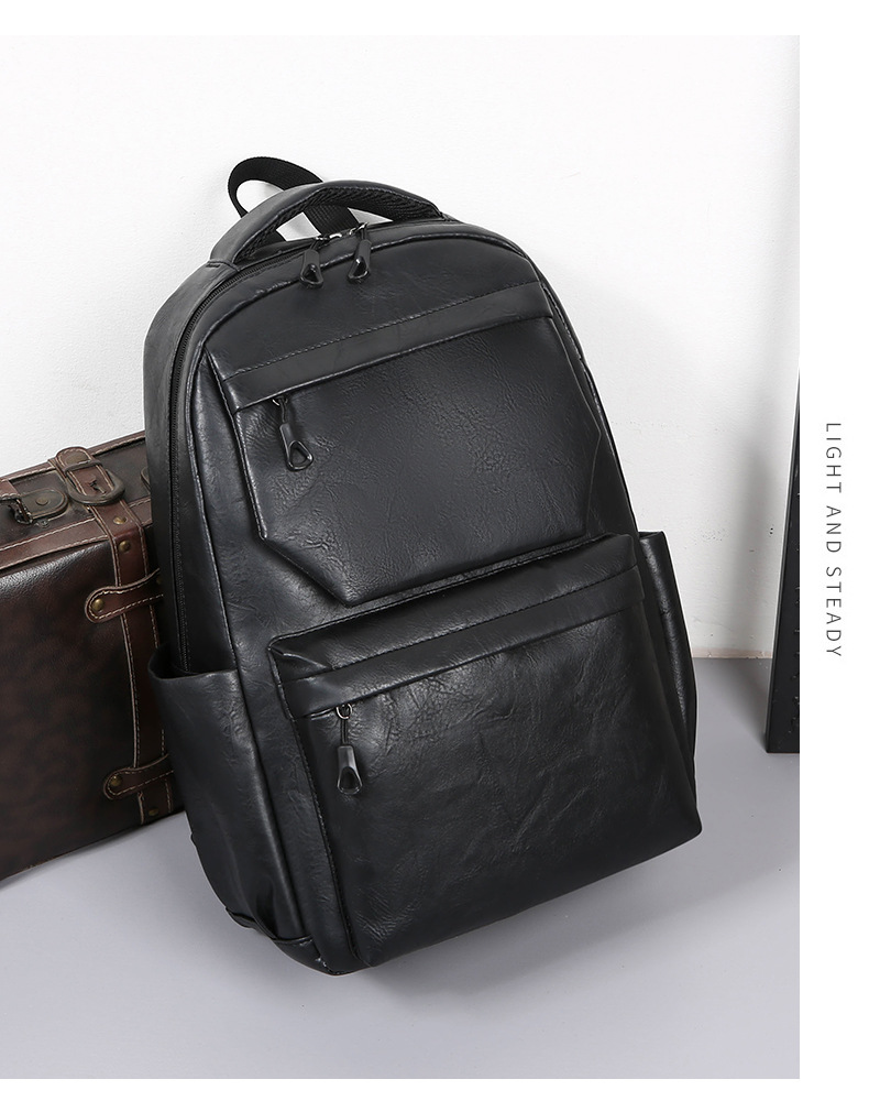 Picture of Style PU Leather Fashion Mens Backpack