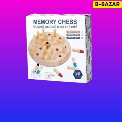 Picture of Wooden Memory Match Stick Chess Board Game