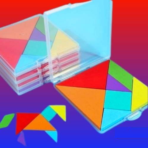 Picture of Tangram (w002) Colorful Tangram Wooden Puzzle Toy