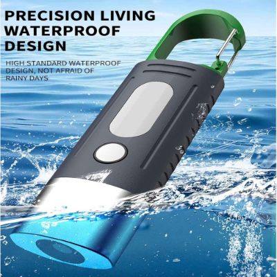 Picture of Outdoor Portable Flashlight Super Bright Tactical Mini Multi-function Keychain Light Waterproof Work Flashlight Side Light