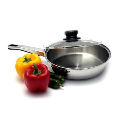 Picture of SKB Frying Pan With Glass Lid-22 CM