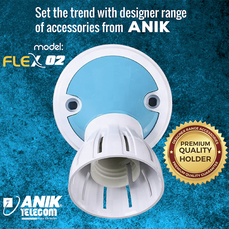 Picture of Flex-02 Decorative Double Use LED Lamp Holder, Holder, Bulb Holder, B22 E27 Holder, Batten Holder, Surface Mount Holder