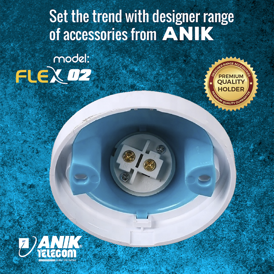 Picture of Flex-02 Decorative Double Use LED Lamp Holder, Holder, Bulb Holder, B22 E27 Holder, Batten Holder, Surface Mount Holder