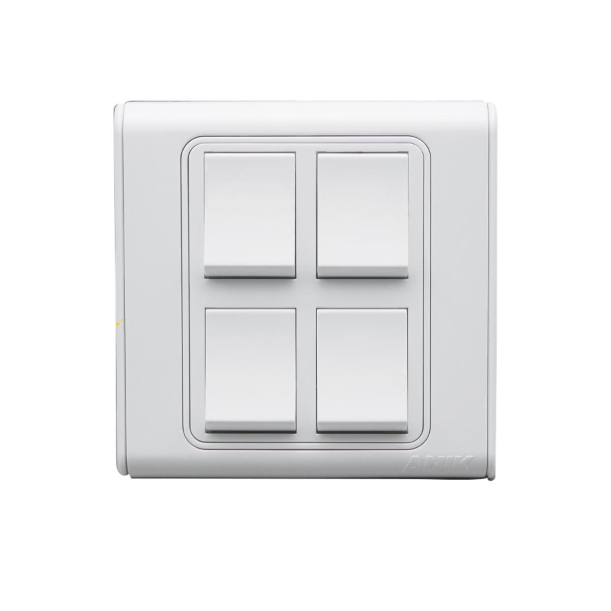 Picture of 4 Gang 1 Way Switch, Gang Switch, Switch Socket