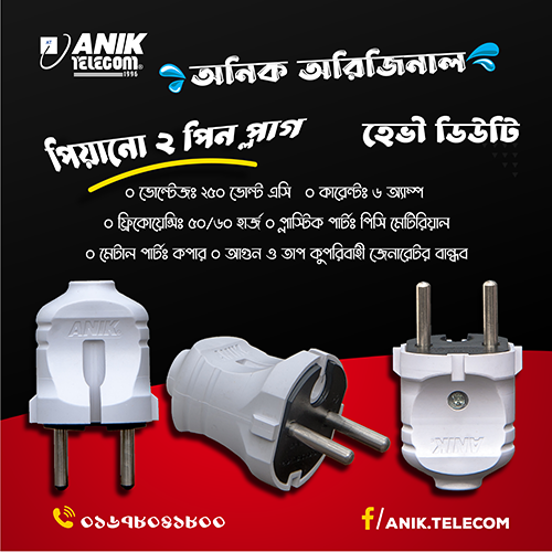 Picture of 2 pin plug, Model: Piano