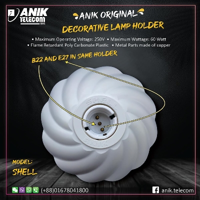 Picture of Model: Shell, Batten Holder, Holder, B22 Holder, E27 Holder, Electrical Accessories