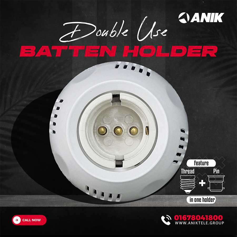 Picture of Model: Standard, Batten Holder, Holder, Classic Round Batten Holder, B22 Holder, E27 Holder, Electrical Accessories