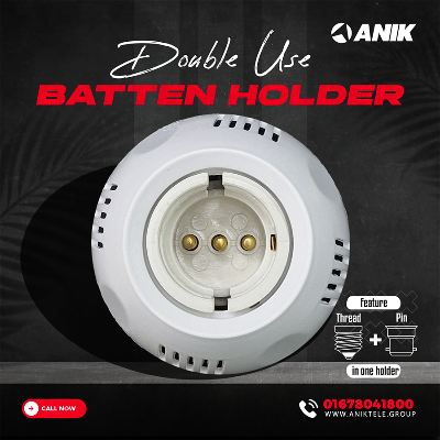 Picture of Model: Standard, Batten Holder, Holder, Classic Round Batten Holder, B22 Holder, E27 Holder, Electrical Accessories