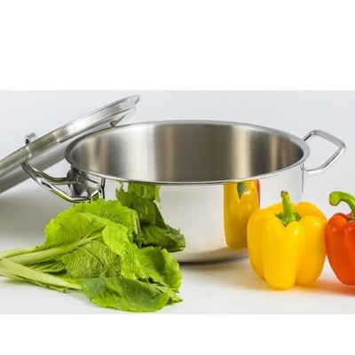 Picture of SKB SuS304 food grade stainless steel Curry Sauce Pot with SS Lid and Handle 30 cm