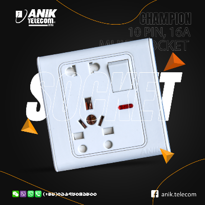 Picture of Champion, 10 Pin, 13A Multi Functional Socket