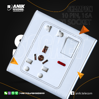 Picture of Champion, 10 Pin, 13A Multi Functional Socket