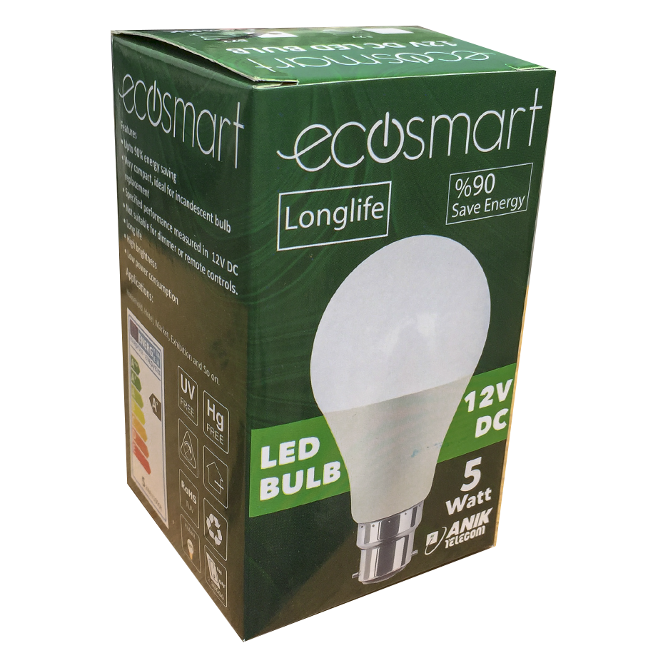 Picture of DC Light, LED Light, 12V DC Light, 5Watt 12V Solar Bulb (DC Bulb)