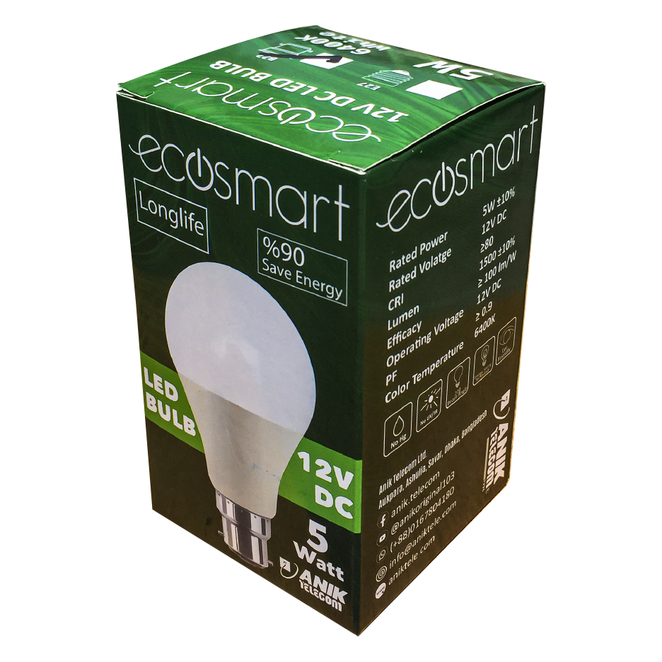 Picture of DC Light, LED Light, 12V DC Light, 5Watt 12V Solar Bulb (DC Bulb)