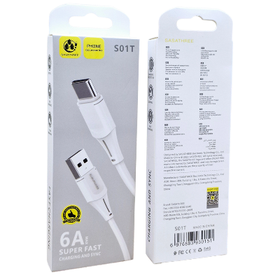 Picture of 6A (30 Watt) Data Cable, Charging Cable, Type C, Fast Charging Cable