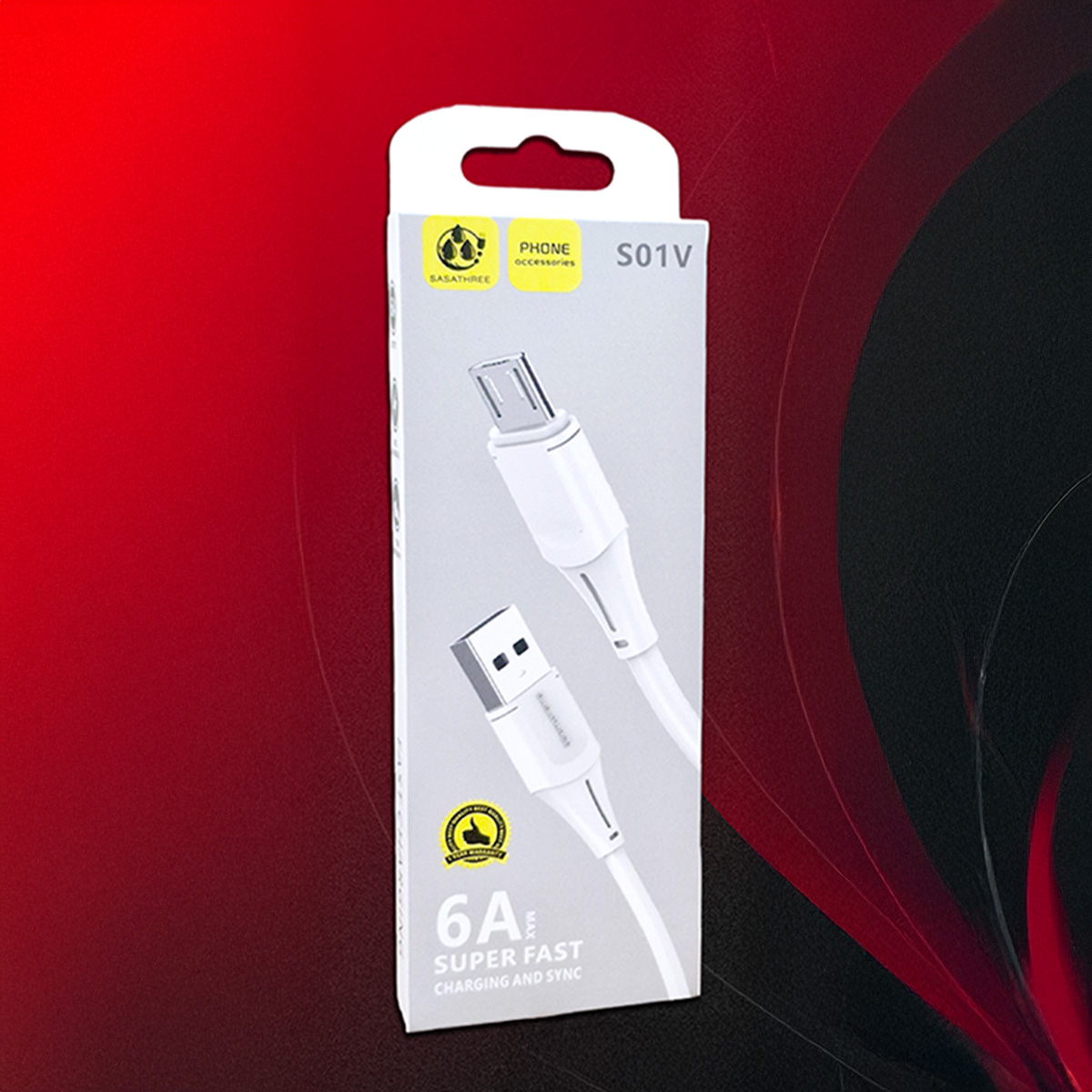 Picture of 6A (30 watt) Fast Charging Cable, Data Cable, Type B Data Cable