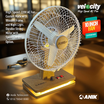 Picture of Table Fan, High Speed Fan, 10 Inch Fan, Wooden Fan, 220 Volt AC Fan