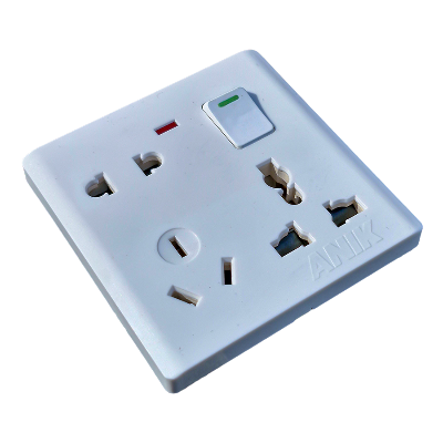 Picture of Combined Socket, Electrical multi socket, wall sockets/multi 8 pin plug socket with switch, Bundle offer - 50 pcs
