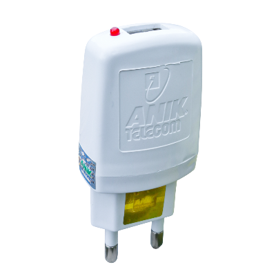 Picture of Mobile Phone Adapter, USB, Single Port, EU Plug, 6 Watt, 1.2 Ampere