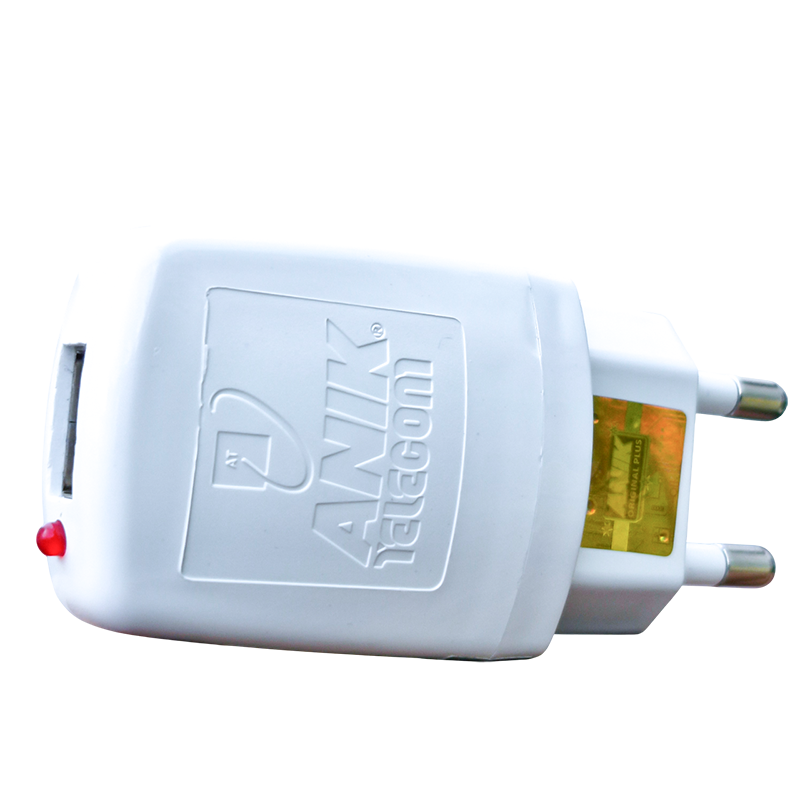 Picture of Mobile Phone Adapter, USB, Single Port, EU Plug, 6 Watt, 1.2 Ampere