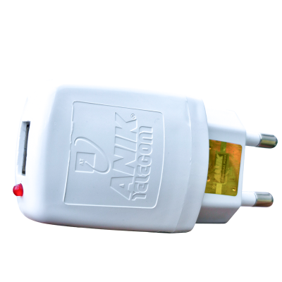 Picture of Mobile Phone Adapter, USB, Single Port, EU Plug, 6 Watt, 1.2 Ampere