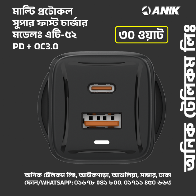 Picture of 30W Super Fast Charger, PD Fast Charger, QC3.00 Fast Charger, Multi Protocol Charger