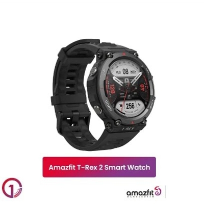 Picture of Amazfit T-Rex 2 Military-grade Toughness , Route Import & Real-time Navigation ,10ATM Waterproof & One Tap for Four Health Metrics Smart Watch With 150+ Sports Mode & 24-day Battery Life
