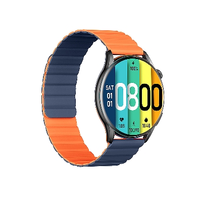 Picture of Kieslect KR Pro Smart Calling AMOLED Watch with Crown Nevigation Sp02 & Heart Rate Tracking (Dual Strap) - Black