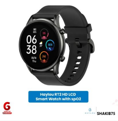 Picture of Haylou RT2 HD Smartwatch with SPO2 - black