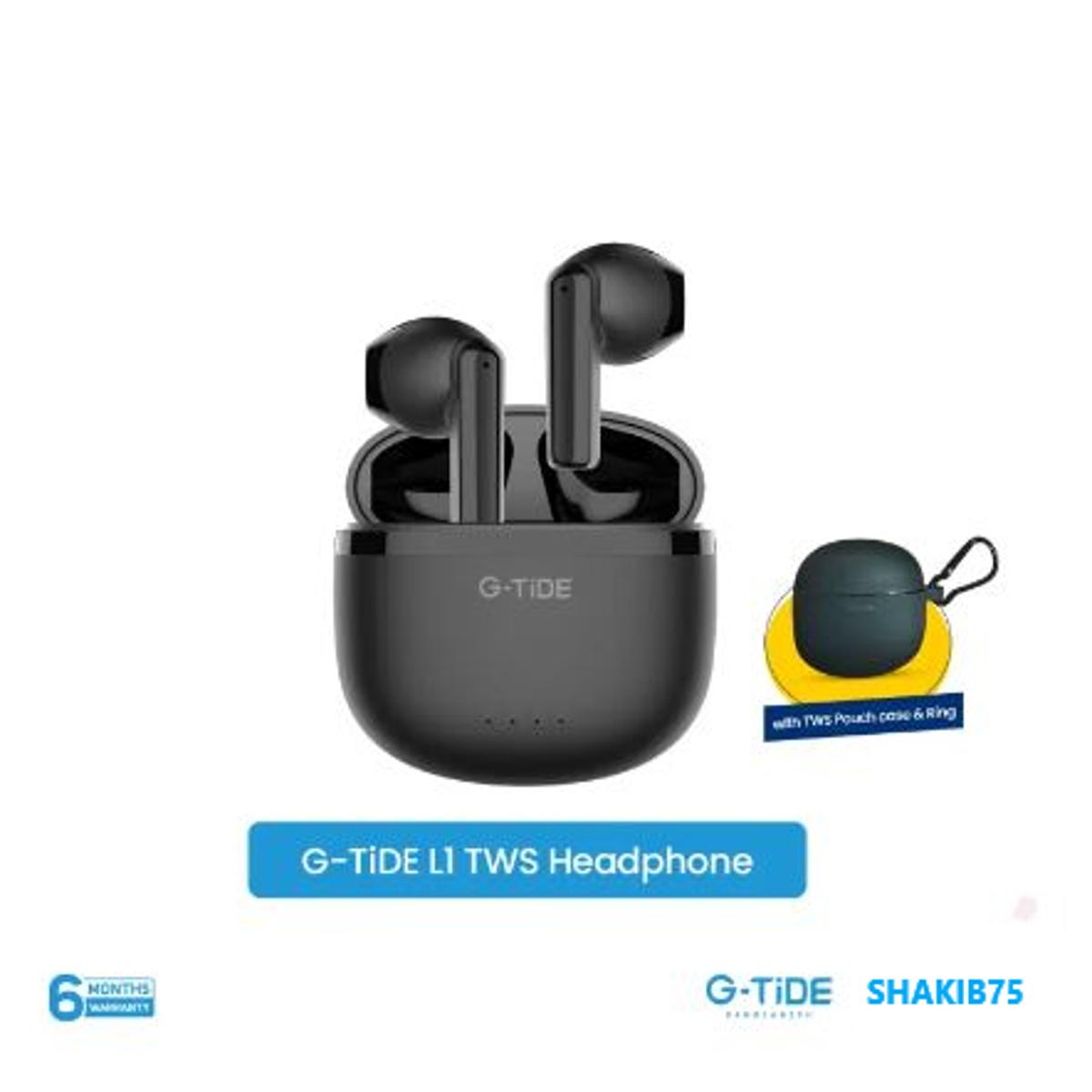 Picture of G-Tide L1 Tws Bluetooth 5.3 Quick Connect Headset With 300Mah Big Battery & Ipx4 Water Resistance - Bluetooth Headphone