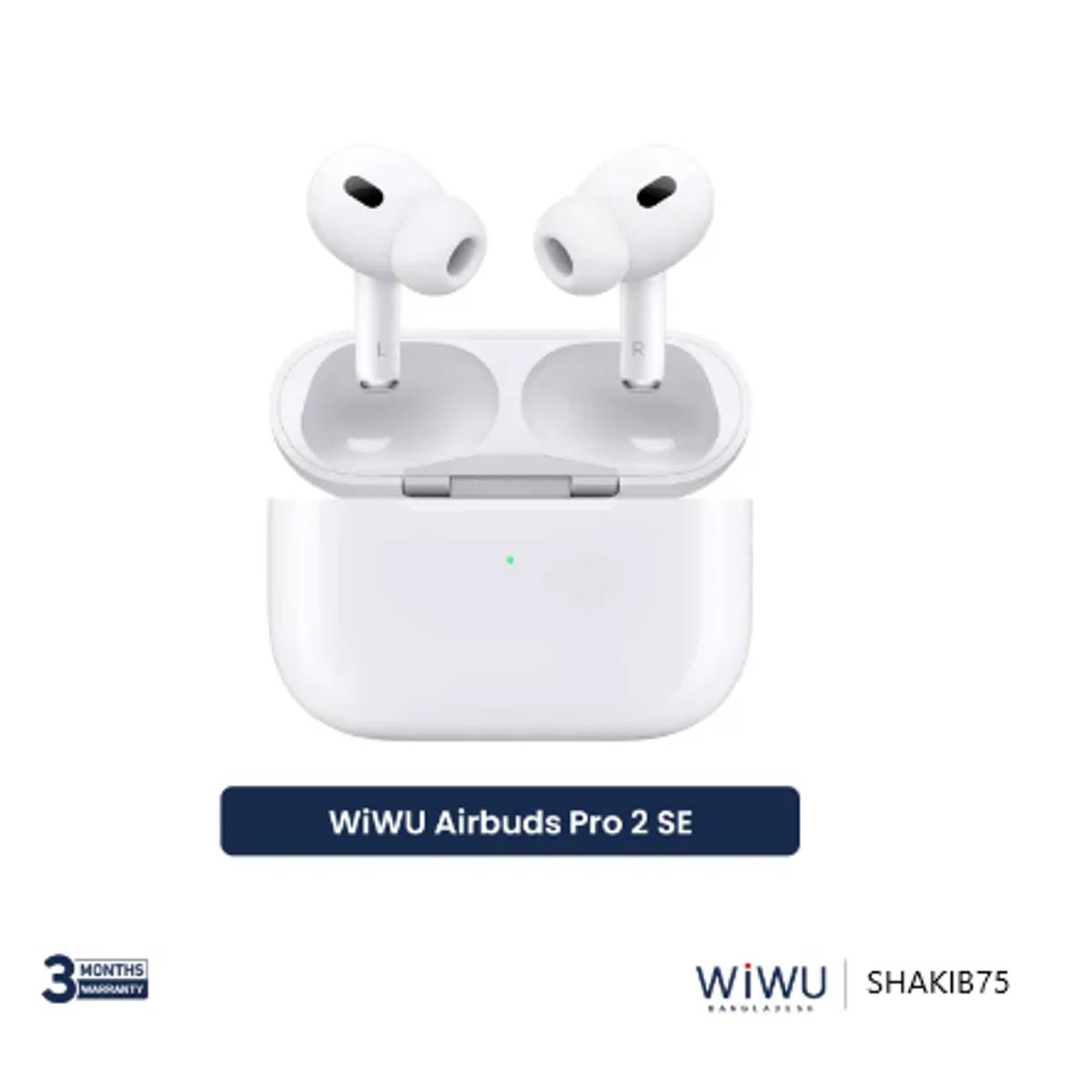 Picture of WiWU Airbuds Pro 2 SE Pop-up window and tap function & HIFI clear voice - White