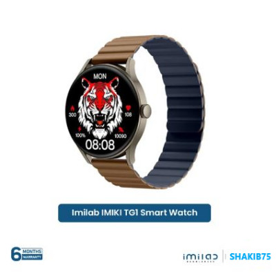 Picture of IMILAB IMIKI TG1 Bluetooth Calling Blood Pressure Monitor Smart Watch With Always On Display & ( Dual Strap )