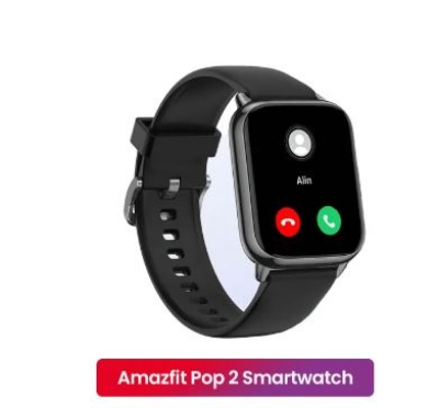 Picture of AMAZFIT Pop 2 with Ultra-large 1.78 inch HD AMOLED Display, BT Calling, SpO2 Smartwatch
