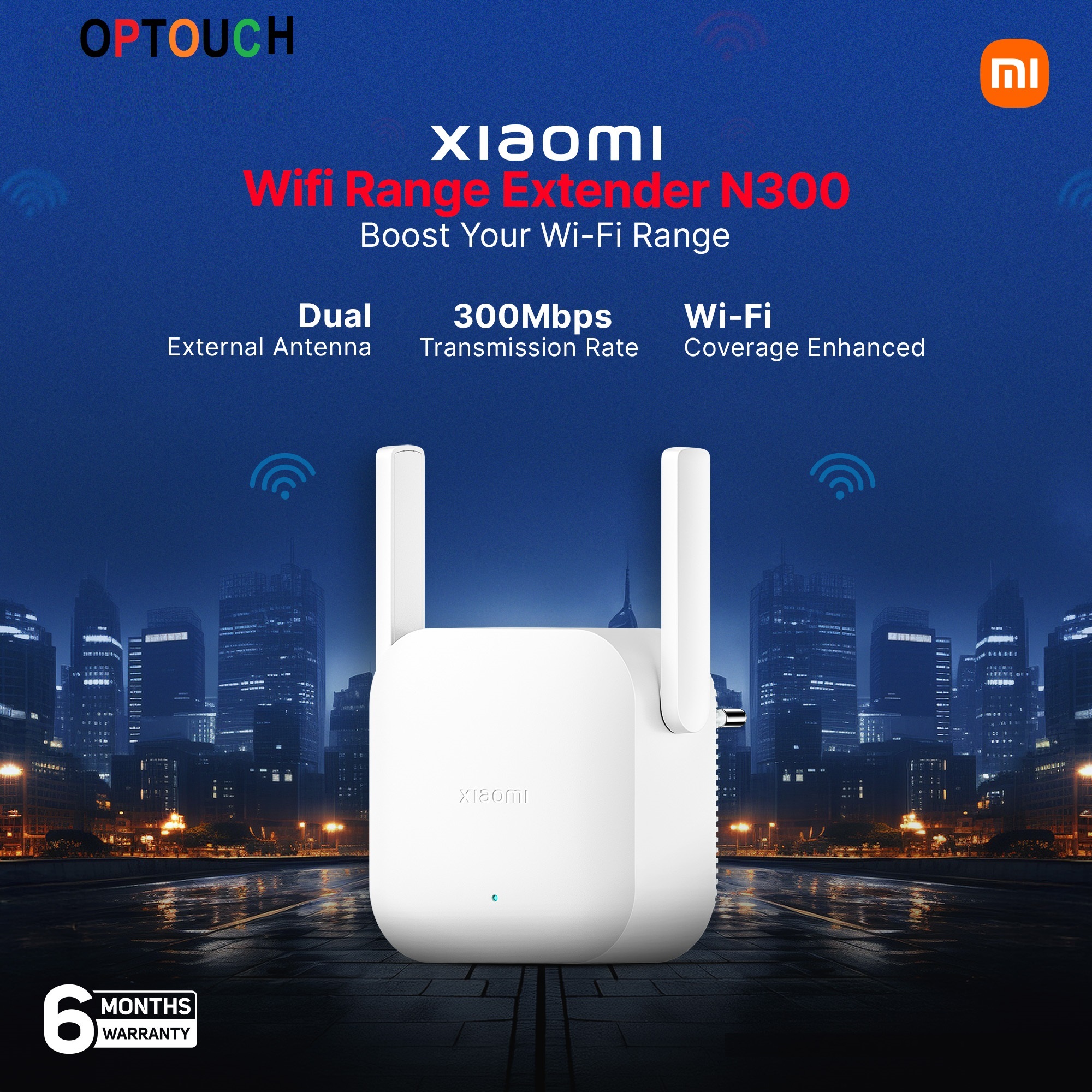 Picture of MI_Xiaomi-WiFi Range Extender N300 with 300Mbps-White