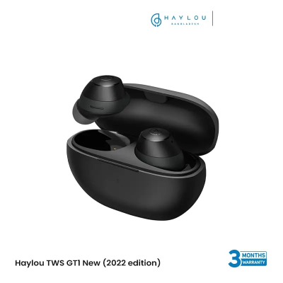Picture of Haylou GT1 2022 AI call noise cancellation Bluetooth 5.2 TWS Wireless Earbuds With Game Low Latency - Black