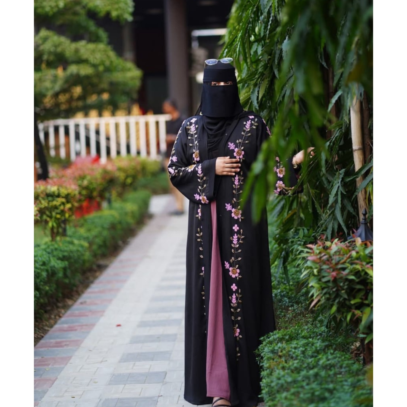 Picture of Muslima Dubai Embroidered Burqa Set