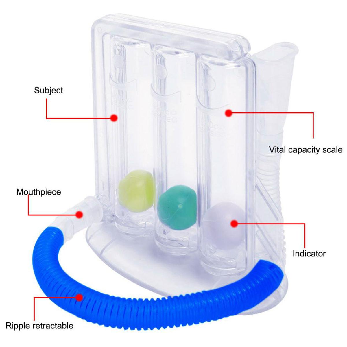 Picture of Three-Ball Equipment Digital Candy Incentive Spirometer Lung Breathing Practitioner Rehabilitation Training